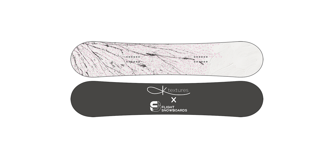 Hanami Drift – A Japanese Cherry Blossom-Inspired Collaboration & Limited Edition Snowboard Design by Flight Snowboards x KL Textures