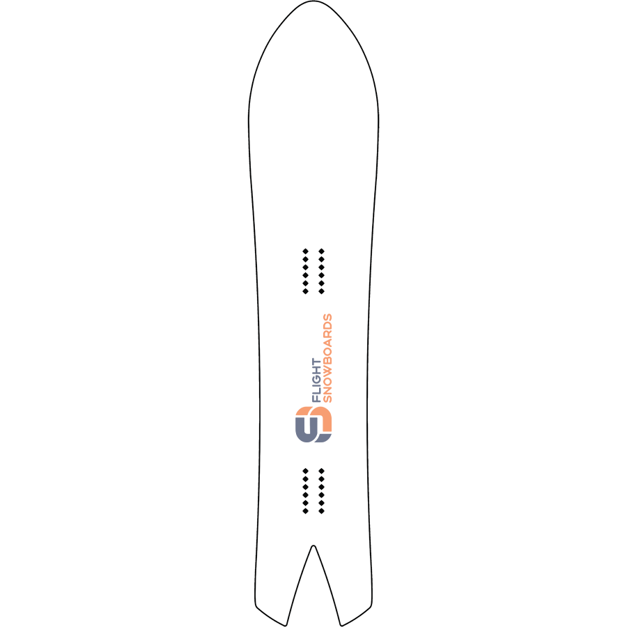 Big Swallowtail Custom Powder Snowboard - Flight Snowboards